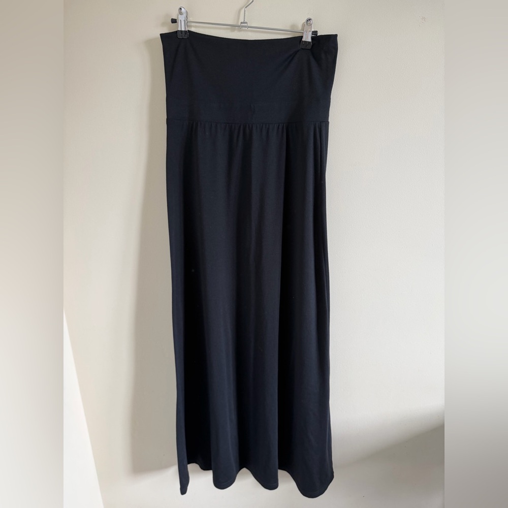 Black Maxi Skirt - Classic High-Waist Long Skirt